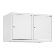 C+P Aufsatzschrank, 9016/9016 500x800x500mm Verschluss Zylinderschloss 2 Abteile