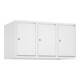 C+P Aufsatzschrank, 9016/9016 500x900x500mm Verschluss Zylinderschloss 3 Abteile-1