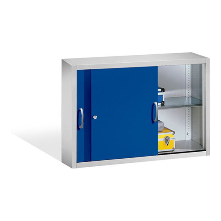 C+P Aufsatzschrank Acurado, H790xB1200xT400mm, Front Enzianblau, Korpus Lichtgrau (2045-09)