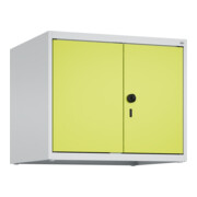 C+P Aufsatzschrank Classic PLUS, 2 Abteile, 500x600x500mm, 7035/0024 Verschluss Sicherheits-Drehriegel