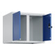 C+P Aufsatzschrank Classic PLUS, 2 Abteile, 500x600x500mm, 7035/5010 Verschluss Sicherheits-Drehriegel-2
