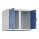 C+P Aufsatzschrank Classic PLUS, 2 Abteile, 500x600x500mm, 7035/5023 Verschluss Sicherheits-Drehriegel-2