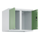 C+P Aufsatzschrank Classic PLUS, 2 Abteile, 500x600x500mm, 7035/6011 Verschluss Zylinderschloss-4