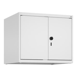 C+P Aufsatzschrank Classic PLUS, 2 Abteile, 500x600x500mm, 9016/9016 Verschluss Sicherheits-Drehriegel