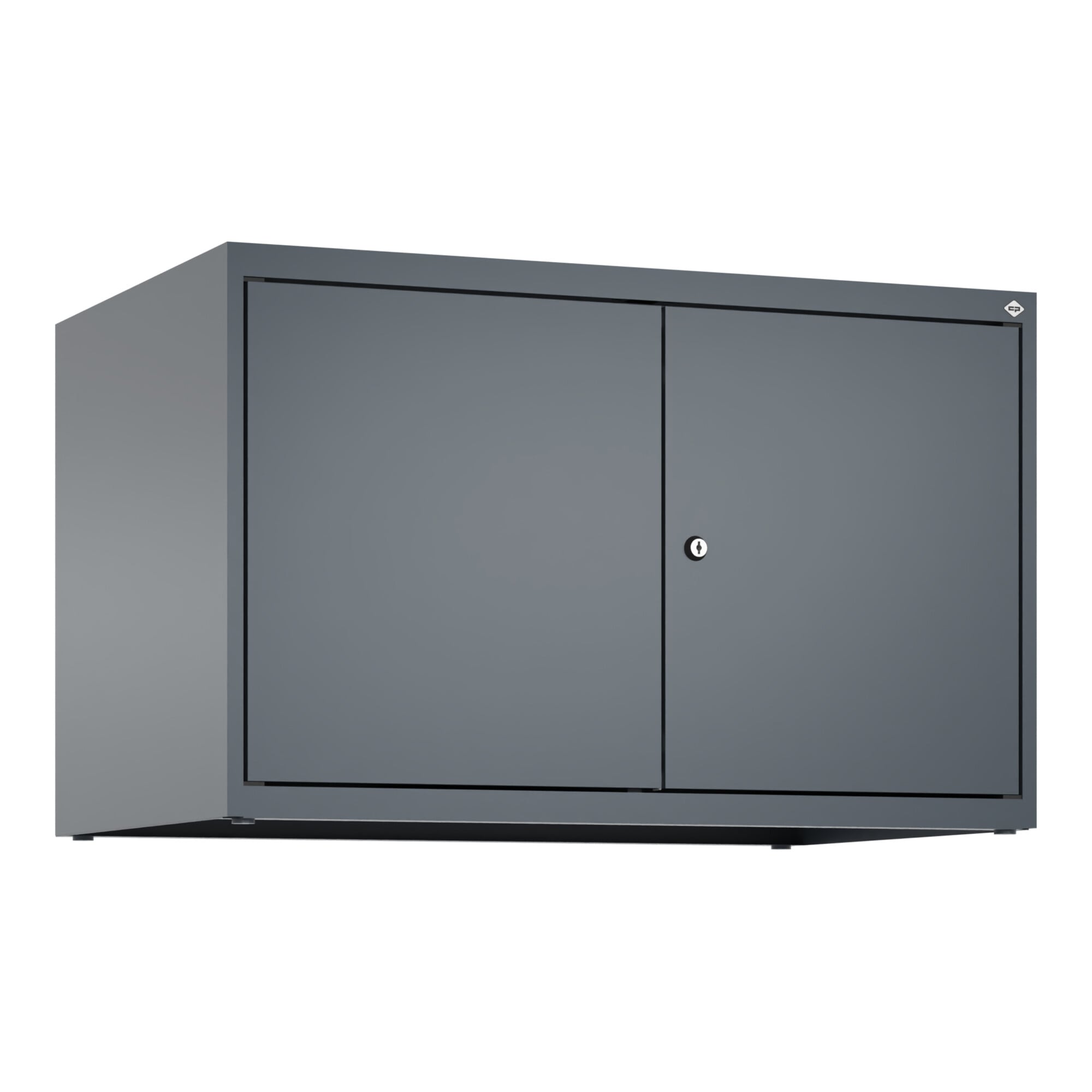 C+P Aufsatzschrank Classic PLUS, 2 Abteile, 500x800x500mm, 7016/7016 Verschluss Zylinderschloss ; C + P Möbelsysteme