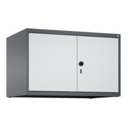 C+P Aufsatzschrank Classic PLUS, 2 Abteile, 500x800x500mm, 7016/7035 Verschluss Sicherheits-Drehriegel