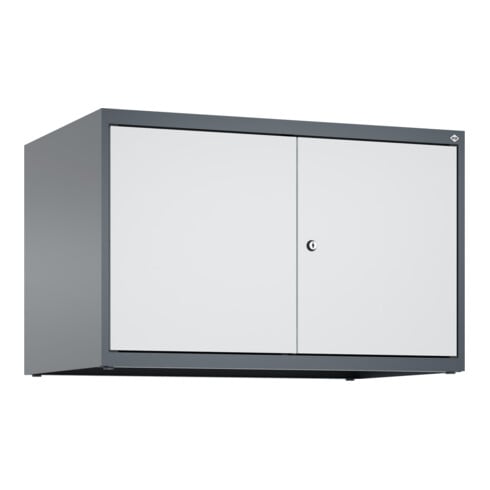 C+P Aufsatzschrank Classic PLUS, 2 Abteile, 500x800x500mm, 7016/7035 Verschluss Zylinderschloss