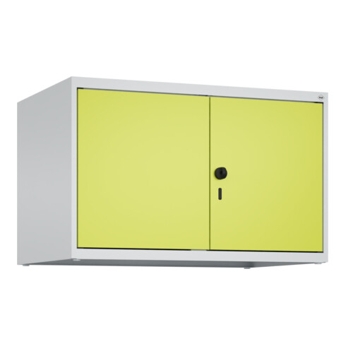 C+P Aufsatzschrank Classic PLUS, 2 Abteile, 500x800x500mm, 7035/0024 Verschluss Sicherheits-Drehriegel