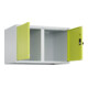 C+P Aufsatzschrank Classic PLUS, 2 Abteile, 500x800x500mm, 7035/0024 Verschluss Sicherheits-Drehriegel-2