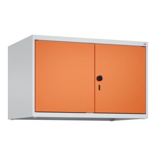 C+P Aufsatzschrank Classic PLUS, 2 Abteile, 500x800x500mm, 7035/2004 Verschluss Sicherheits-Drehriegel