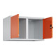 C+P Aufsatzschrank Classic PLUS, 2 Abteile, 500x800x500mm, 7035/2004 Verschluss Sicherheits-Drehriegel-2