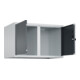 C+P Aufsatzschrank Classic PLUS, 2 Abteile, 500x800x500mm, 7035/7016 Verschluss Sicherheits-Drehriegel-2