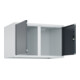C+P Aufsatzschrank Classic PLUS, 2 Abteile, 500x800x500mm, 7035/7016 Verschluss Zylinderschloss-4