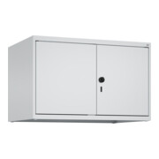 C+P Aufsatzschrank Classic PLUS, 2 Abteile, 500x800x500mm, 7035/7035 Verschluss Sicherheits-Drehriegel