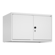 C+P Aufsatzschrank Classic PLUS, 2 Abteile, 500x800x500mm, 9016/9016 Verschluss Sicherheits-Drehriegel