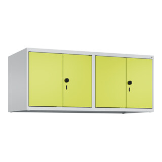 C+P Aufsatzschrank Classic PLUS, 4 Abteile, 500x1200x500mm, 7035/0024 Verschluss Sicherheits-Drehriegel