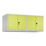 C+P Aufsatzschrank Classic PLUS, 4 Abteile, 500x1200x500mm, 7035/0024 Verschluss Sicherheits-Drehriegel