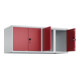 C+P Aufsatzschrank Classic PLUS, 4 Abteile, 500x1200x500mm, 7035/3003 Verschluss Sicherheits-Drehriegel-1