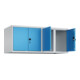 C+P Aufsatzschrank Classic PLUS, 4 Abteile, 500x1200x500mm, 7035/5012 Verschluss Sicherheits-Drehriegel-2