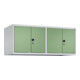 C+P Aufsatzschrank Classic PLUS, 4 Abteile, 500x1200x500mm, 7035/6011 Verschluss Sicherheits-Drehriegel-1