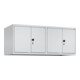 C+P Aufsatzschrank Classic PLUS, 4 Abteile, 500x1200x500mm, 7035/7035 Verschluss Sicherheits-Drehriegel-1