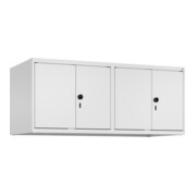 C+P Aufsatzschrank Classic PLUS, 4 Abteile, 500x1200x500mm, 9016/9016 Verschluss Sicherheits-Drehriegel