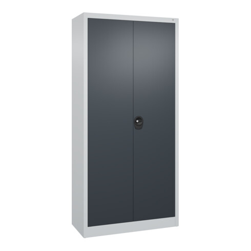 C+P Büro-Flügeltürenschrank Basis PLUS, 1950x930x400mm, 7035/7016