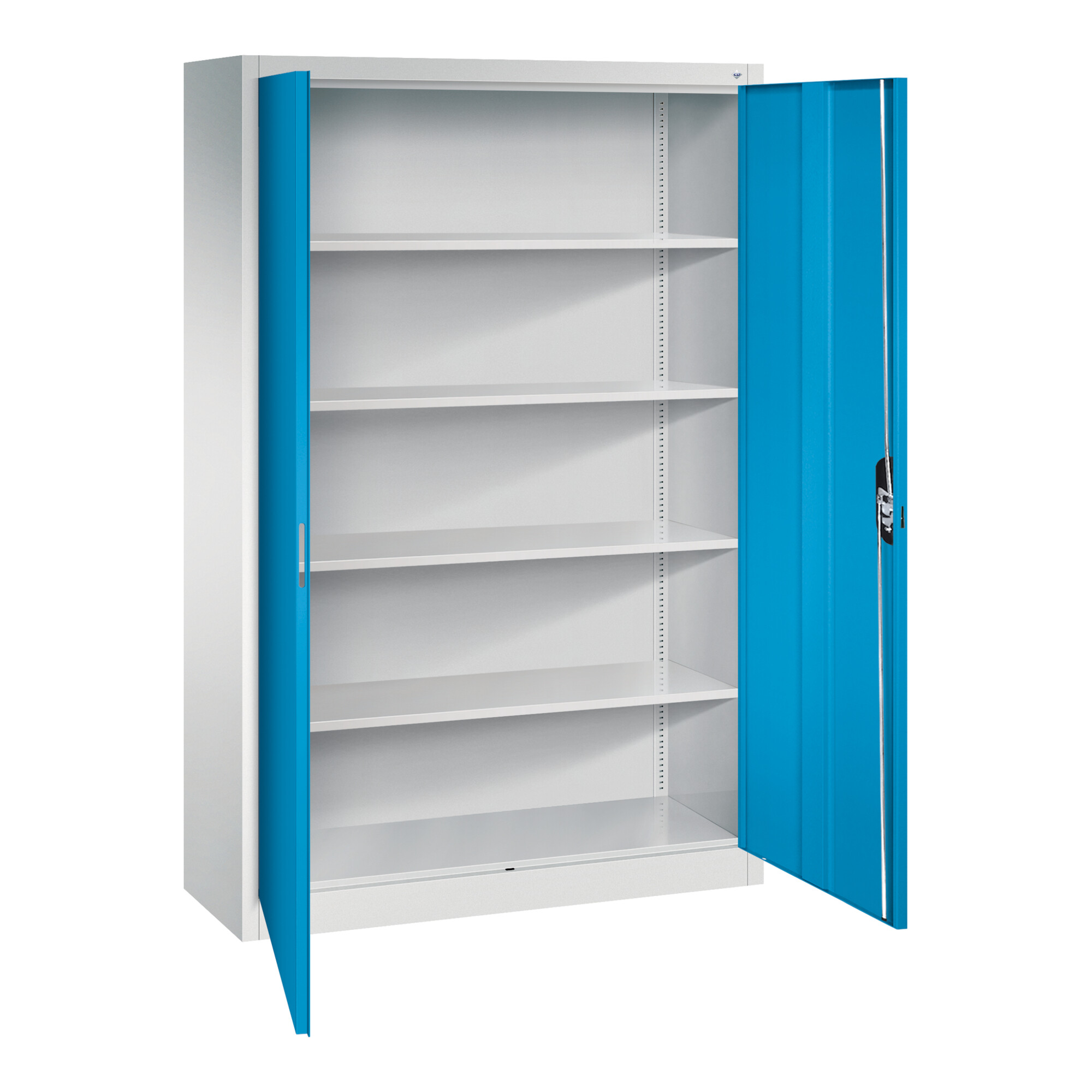 C+P Büroschrank Acurado, 1950x1200x400mm, 7035/5012 ; C + P Möbelsysteme