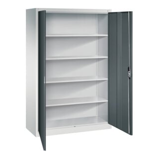 C+P Büroschrank Acurado, 1950x1200x500mm, 7035/7016