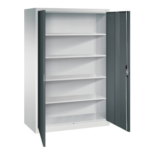 C+P Büroschrank Acurado, 1950x1200x600mm, 7035/7016