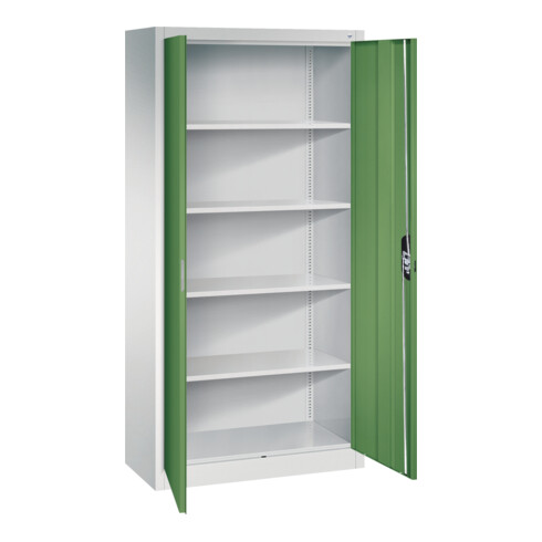 C+P Büroschrank Acurado, 1950x930x400mm, 7035/6011