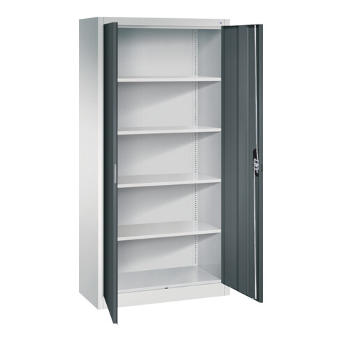 C+P Büroschrank Acurado, 1950x930x400mm, 7035/7016