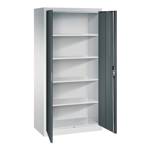 C+P Büroschrank Acurado, 1950x930x500mm, 7035/7016