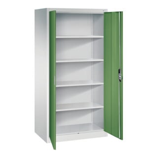 C+P Büroschrank Acurado, 1950x930x600mm, 7035/6011