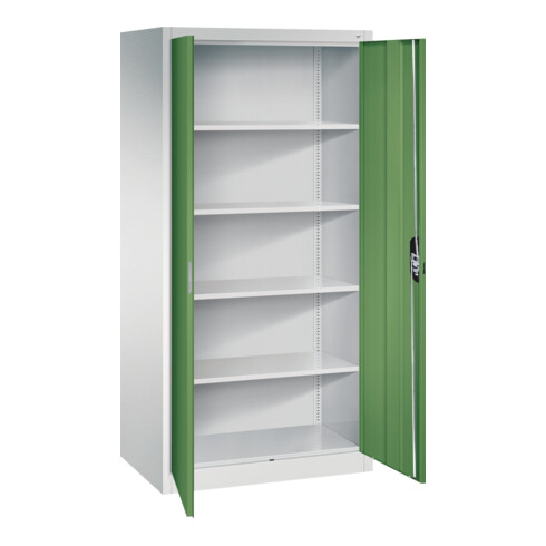 C+P Büroschrank Acurado, 1950x930x600mm, 7035/6011