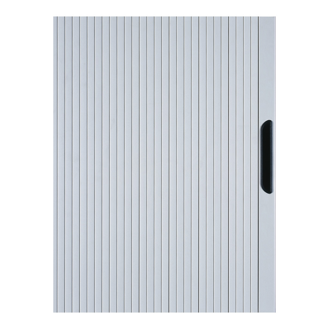 C+P Buffet à dossiers Omnispace avec volet roulant, 4 hauteurs de dossiers, H1660xL800xP420mm façade gris clair corps gris clair