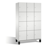 C+P Cabinet Cambio sur pieds, 12 compartiments, H1980xL1200xP525mm Avant Corps gris clair Corps gris clair Gris clair-1