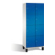 C+P Cabinet Cambio sur pieds, 8 compartiments, H1980xL800xP525mm Façade Gentiane bleu corps gris clair-1