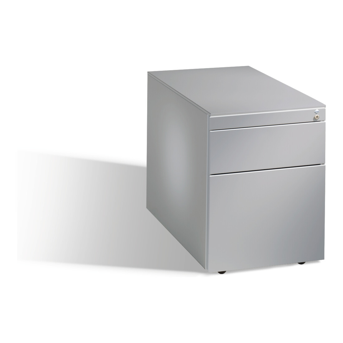 C+P caisson roulant Asisto H570xL430xP800mm aluminium blanc, 44kg