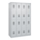 C+P Casier double étage Base PLUS, 8 compartiments, 1850x1200x500mm, 7035/7035-4