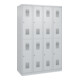 C+P Casier double étage Base PLUS, 8 compartiments, 1850x1200x500mm, 7035/7035-2