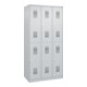 C+P Casier double étage Basis PLUS, 6 compartiments, 1850x900x500mm, 7035/7035-4