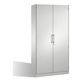 C+P Classeur Asisto avec portes tournantes, 5 hauteurs de dossier, H1980xL1000xP435mm avant gris clair corps gris clair gris clair