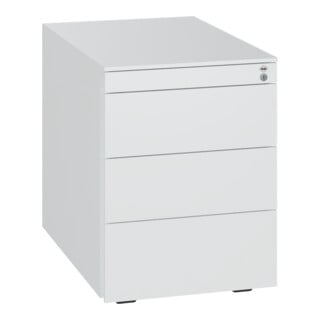 C+P Conteneur roulant en acier, 563x430x781 mm, 9010/9010