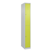 C+P Doppelstock-Spind Classic PLUS, 1 Abteil, 1850x250x500mm, 7035/0024 Verschluss Zylinderschloss