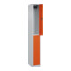 C+P Doppelstock-Spind Classic PLUS, 1 Abteil, 1850x250x500mm, 7035/2004 Verschluss Zylinderschloss