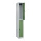 C+P Doppelstock-Spind Classic PLUS, 1 Abteil, 1850x250x500mm, 7035/6011 Verschluss Sicherheits-Drehriegel