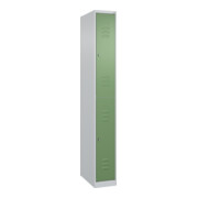 C+P Doppelstock-Spind Classic PLUS, 1 Abteil, 1850x250x500mm, 7035/6011 Verschluss Zylinderschloss