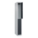 C+P Doppelstock-Spind Classic PLUS, 1 Abteil, 1850x250x500mm, 7035/7016 Verschluss Zylinderschloss-2