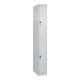 C+P Doppelstock-Spind Classic PLUS, 1 Abteil, 1850x250x500mm, 7035/7035 Verschluss Sicherheits-Drehriegel-1